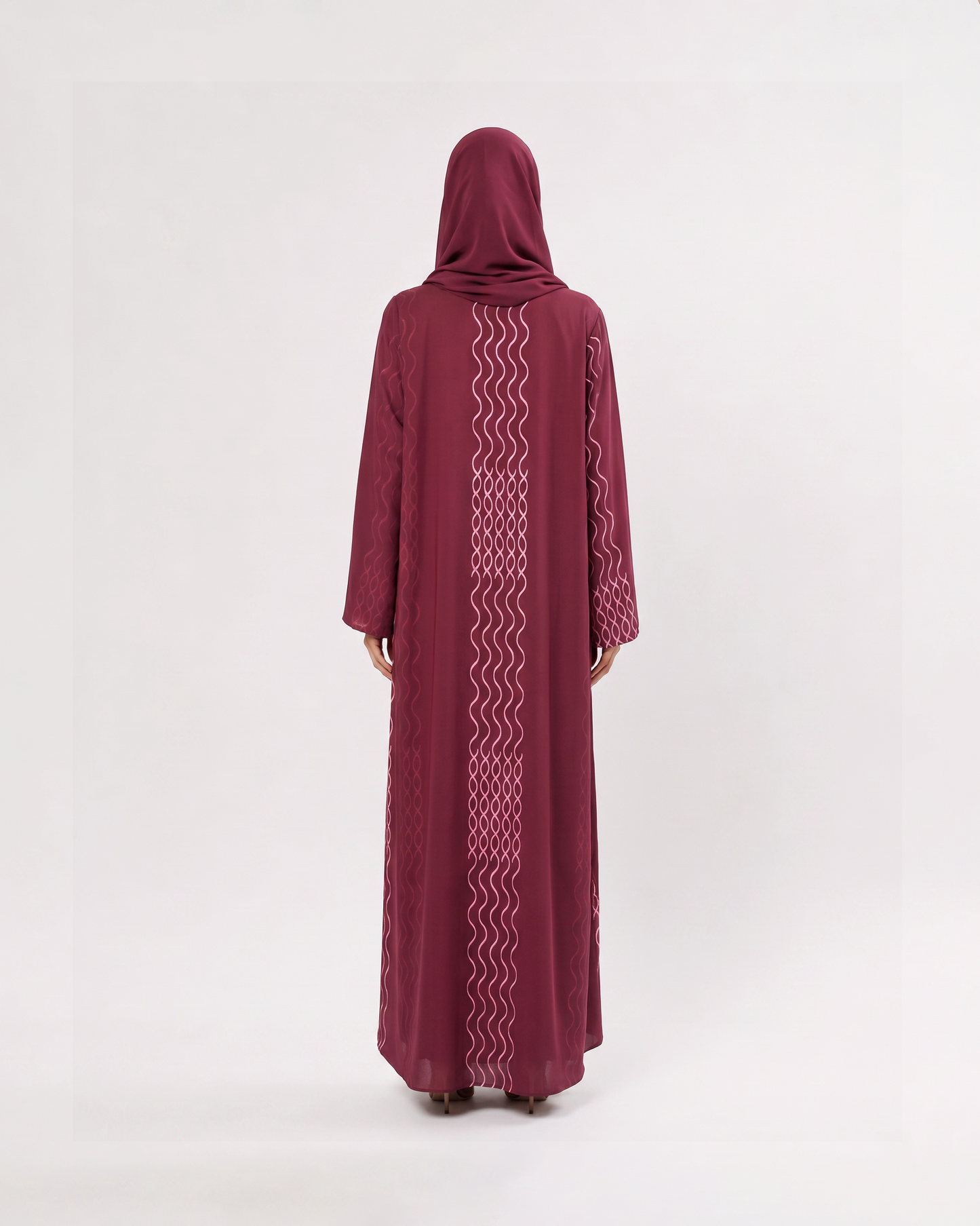 Plum Wave Abaya