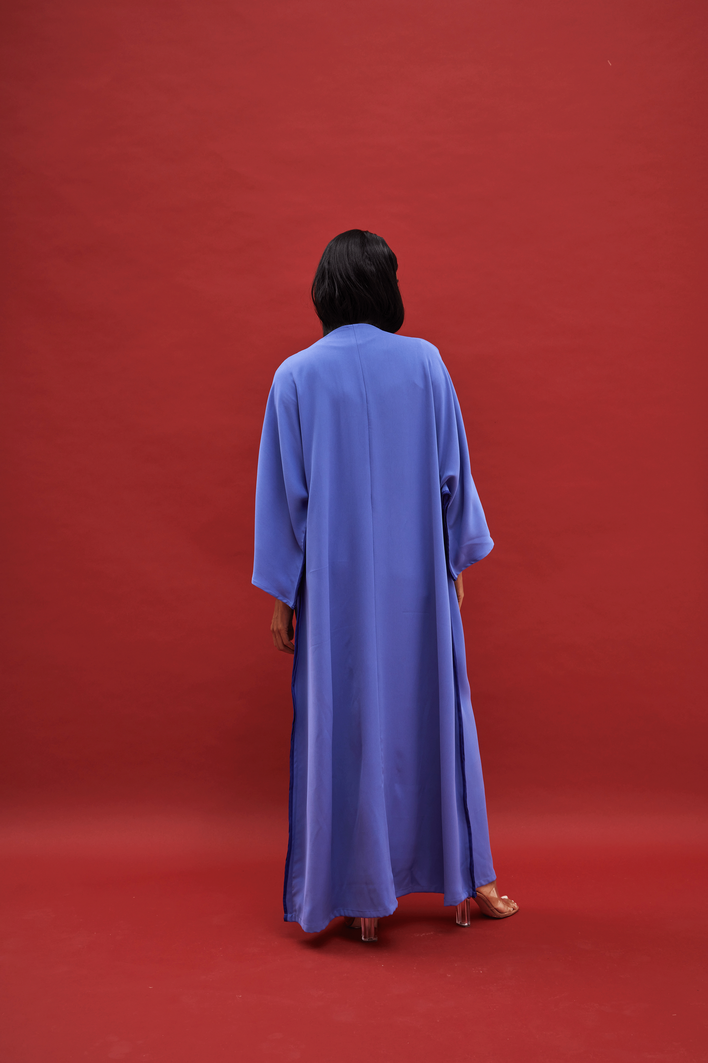 LIVID BLUE CREPE ABAYA