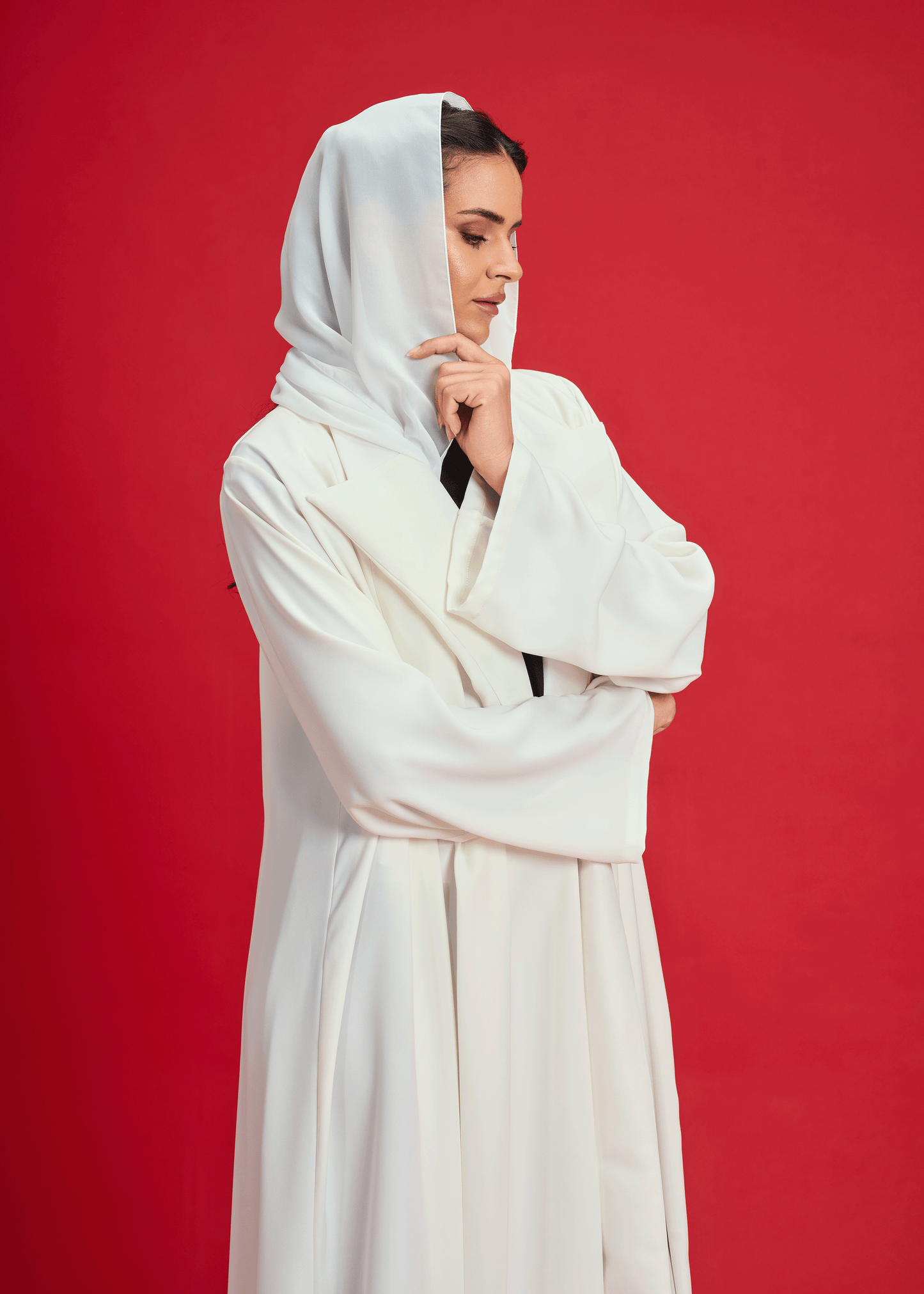 OFF WHITE BLAZER STYLE ABAYA