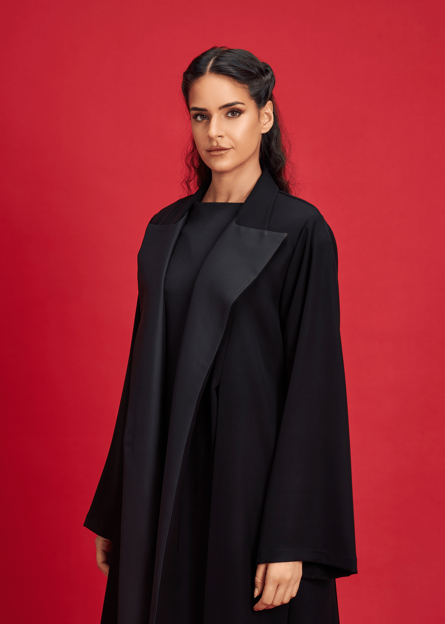 BLACK BLAZER STYLE ABAYA