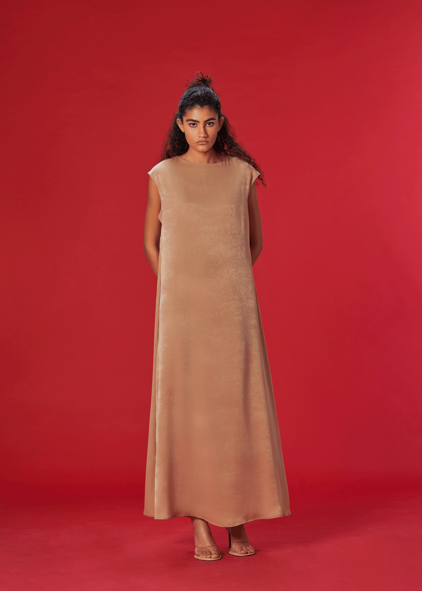 BEIGE SHINY COTTON INNER