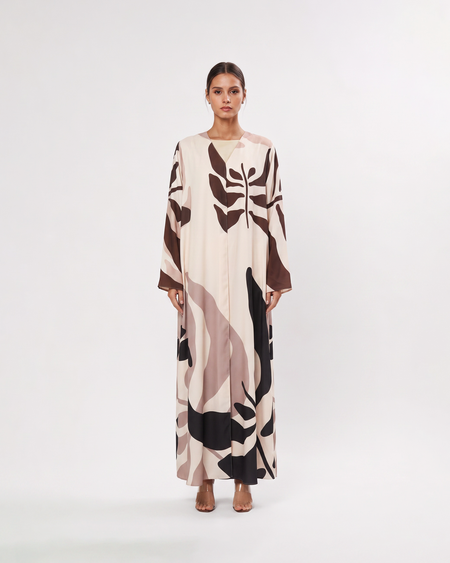 Ivory Botanical Abaya