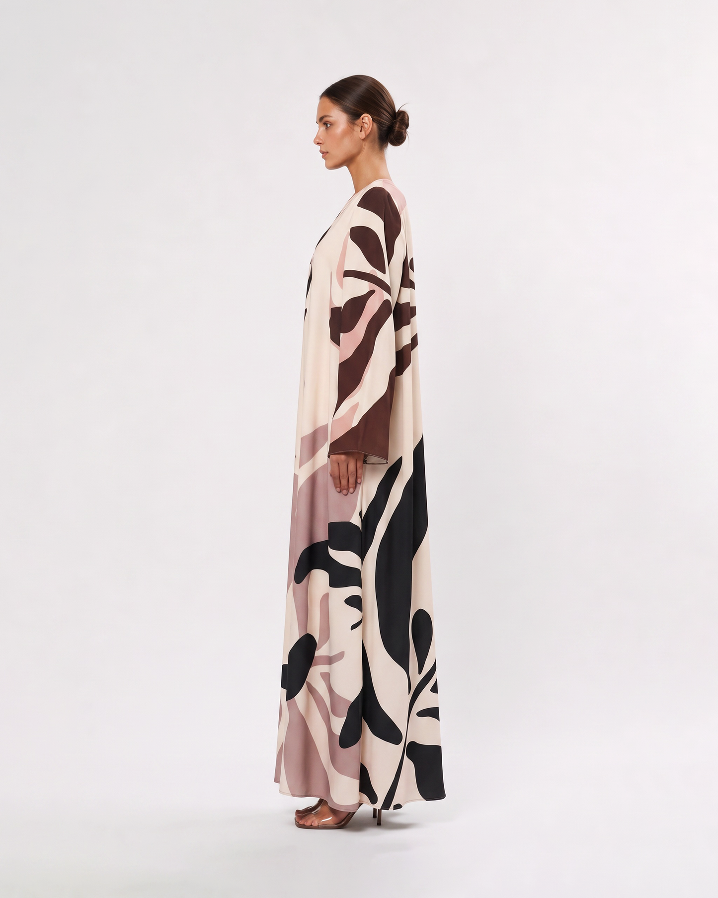 Ivory Botanical Abaya