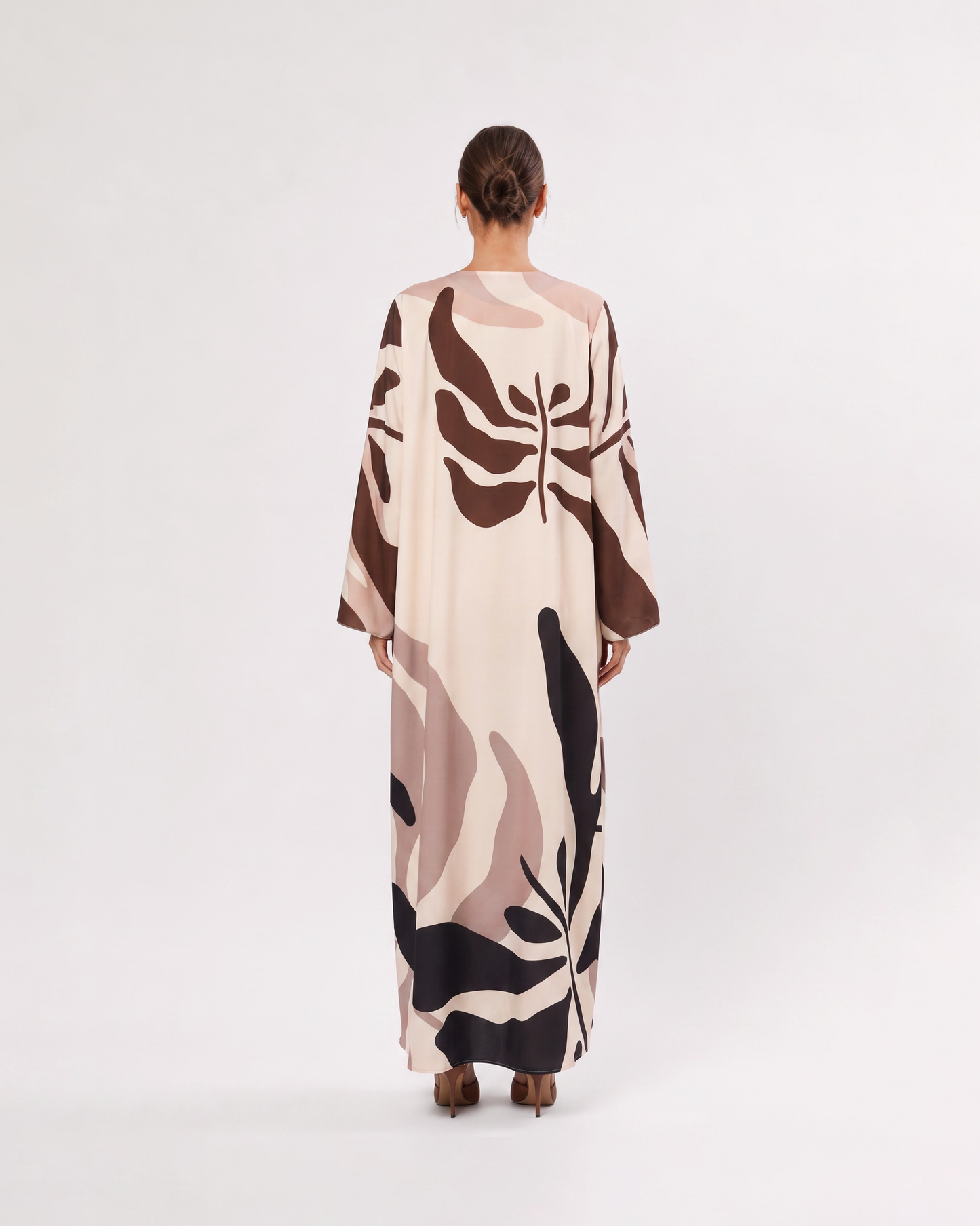 Ivory Botanical Abaya