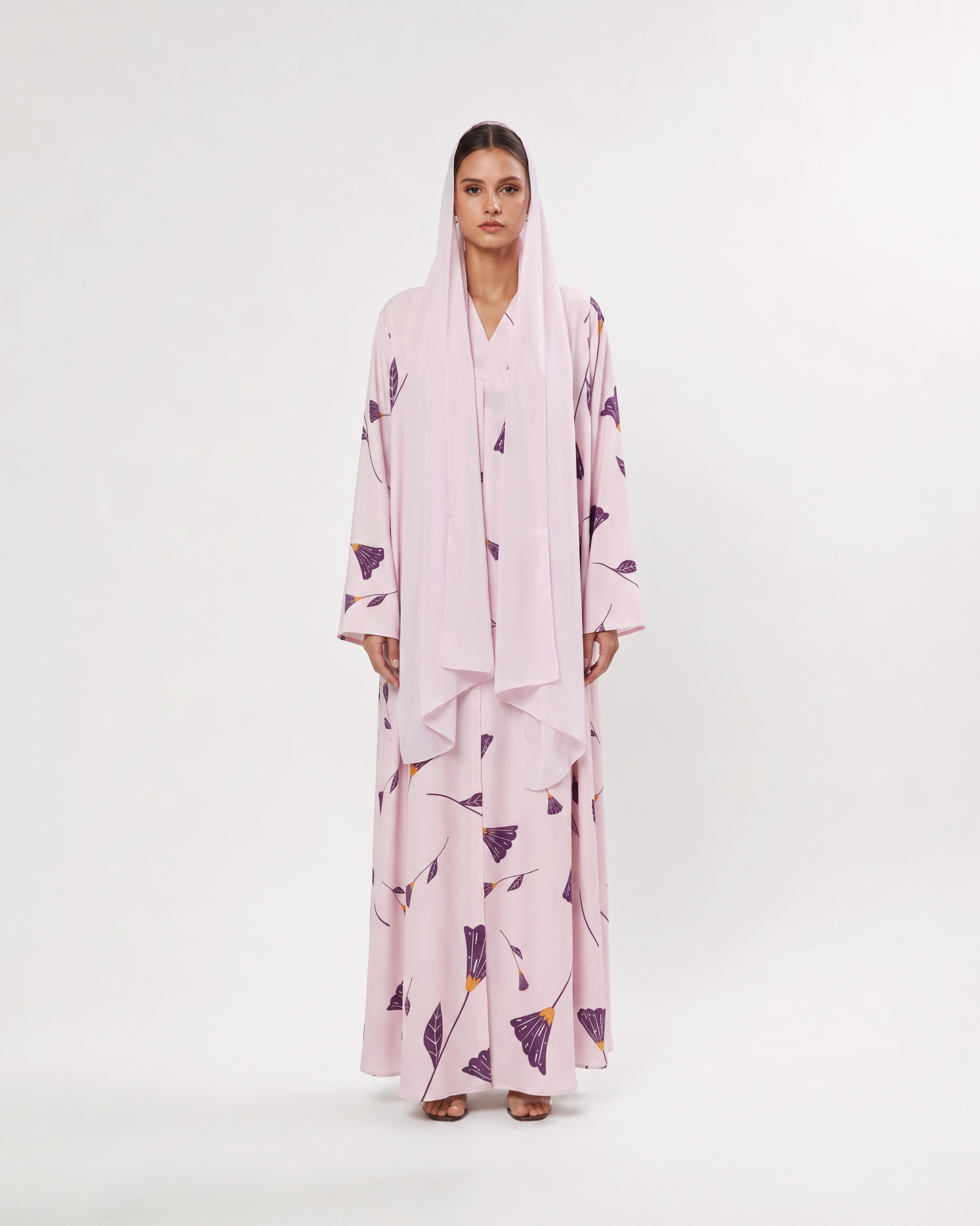 Lilac Ginkgo Abaya