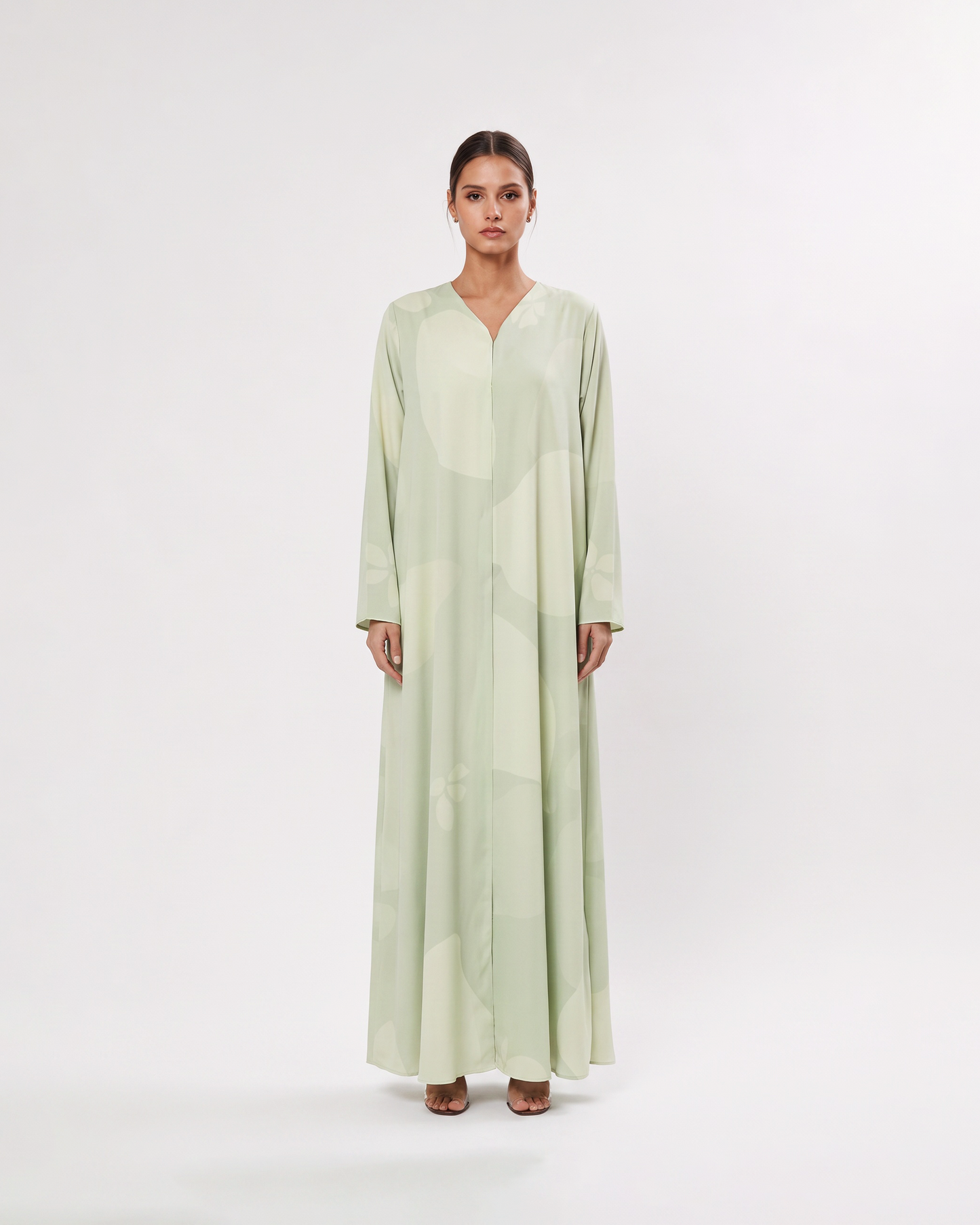 Sage Tonal Botanical Abaya