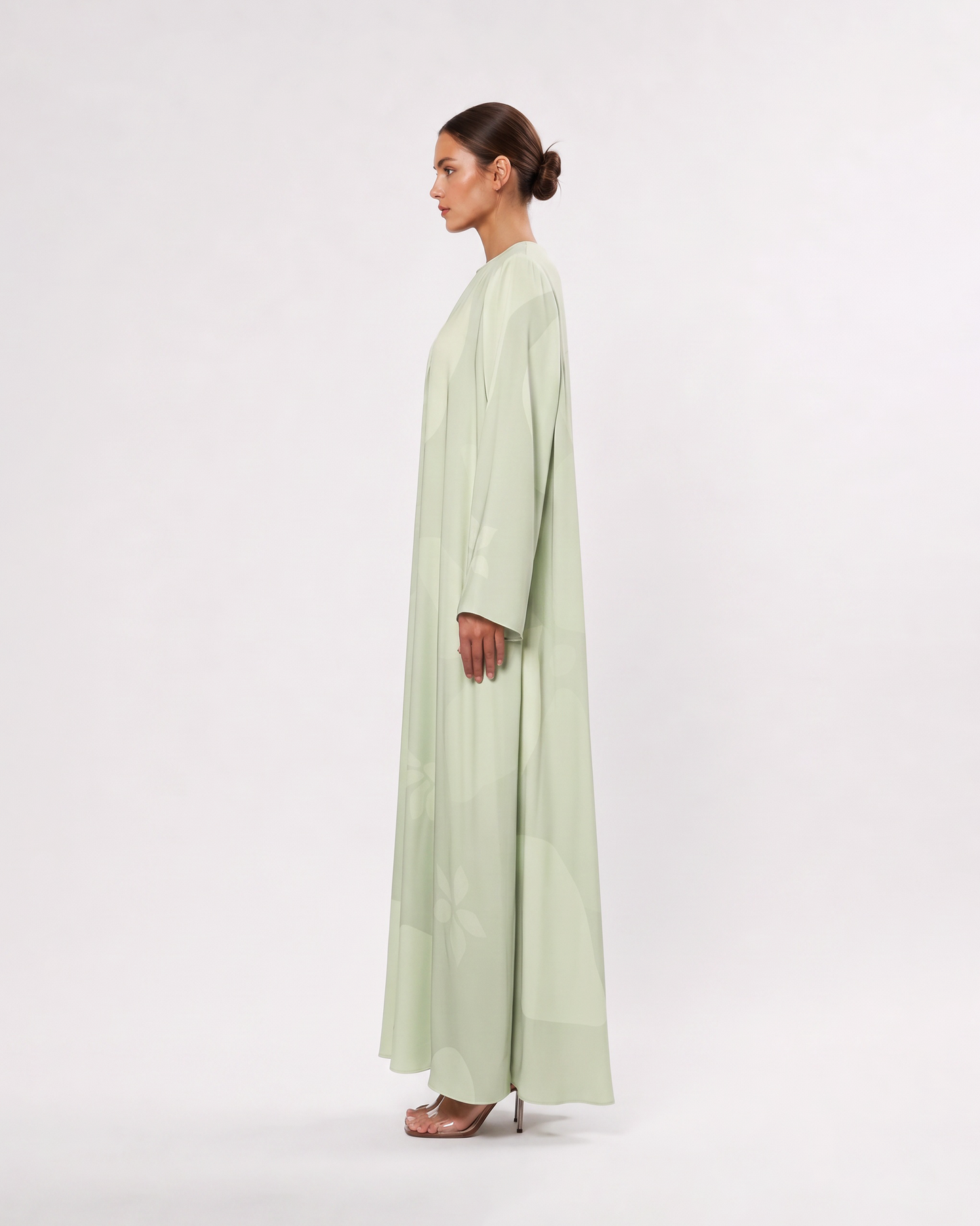 Sage Tonal Botanical Abaya