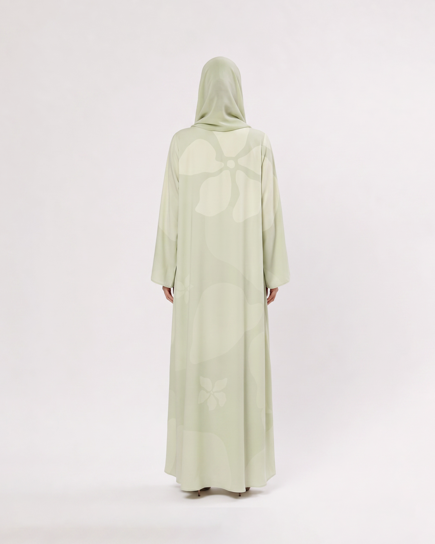 Sage Tonal Botanical Abaya