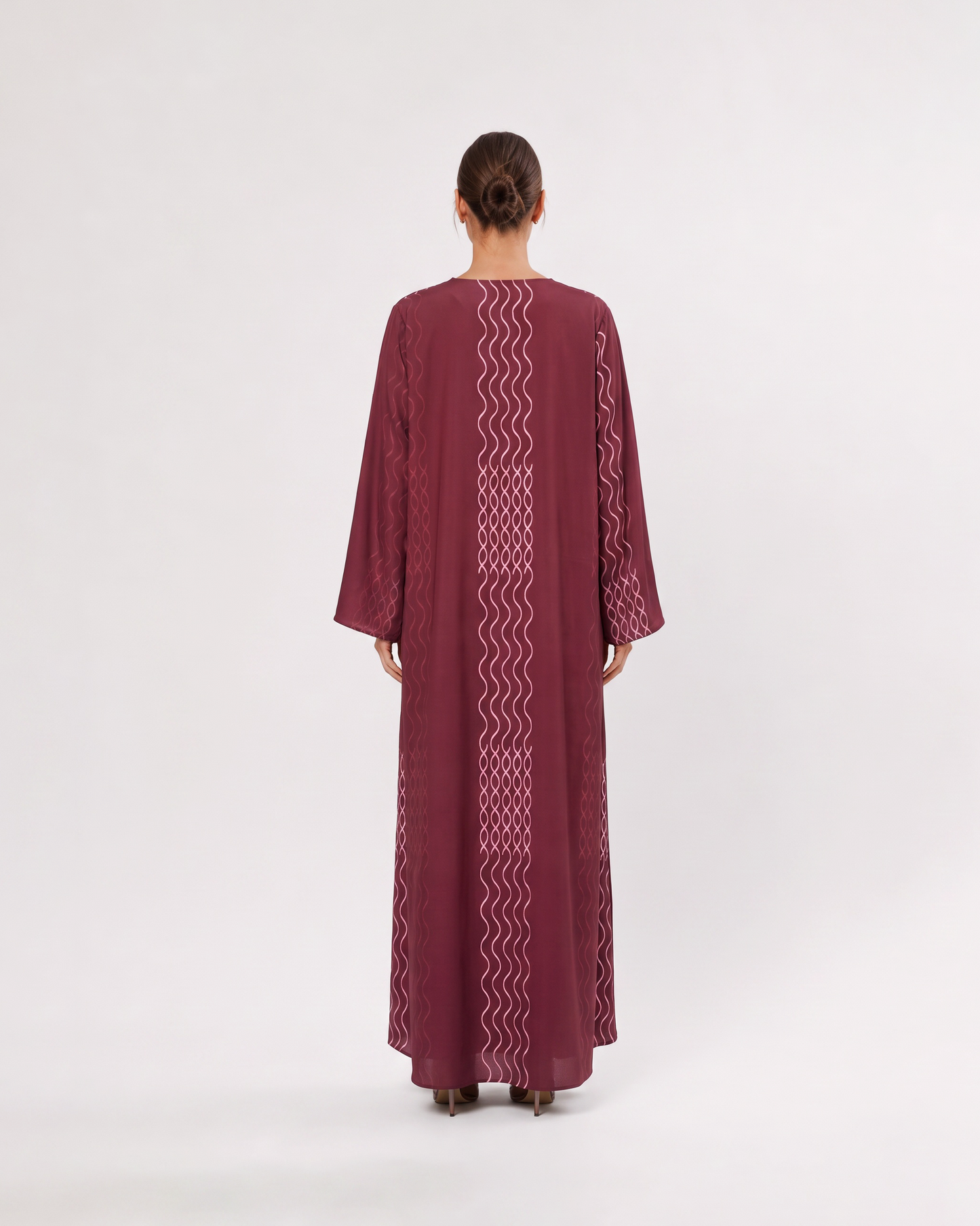 Plum Wave Abaya