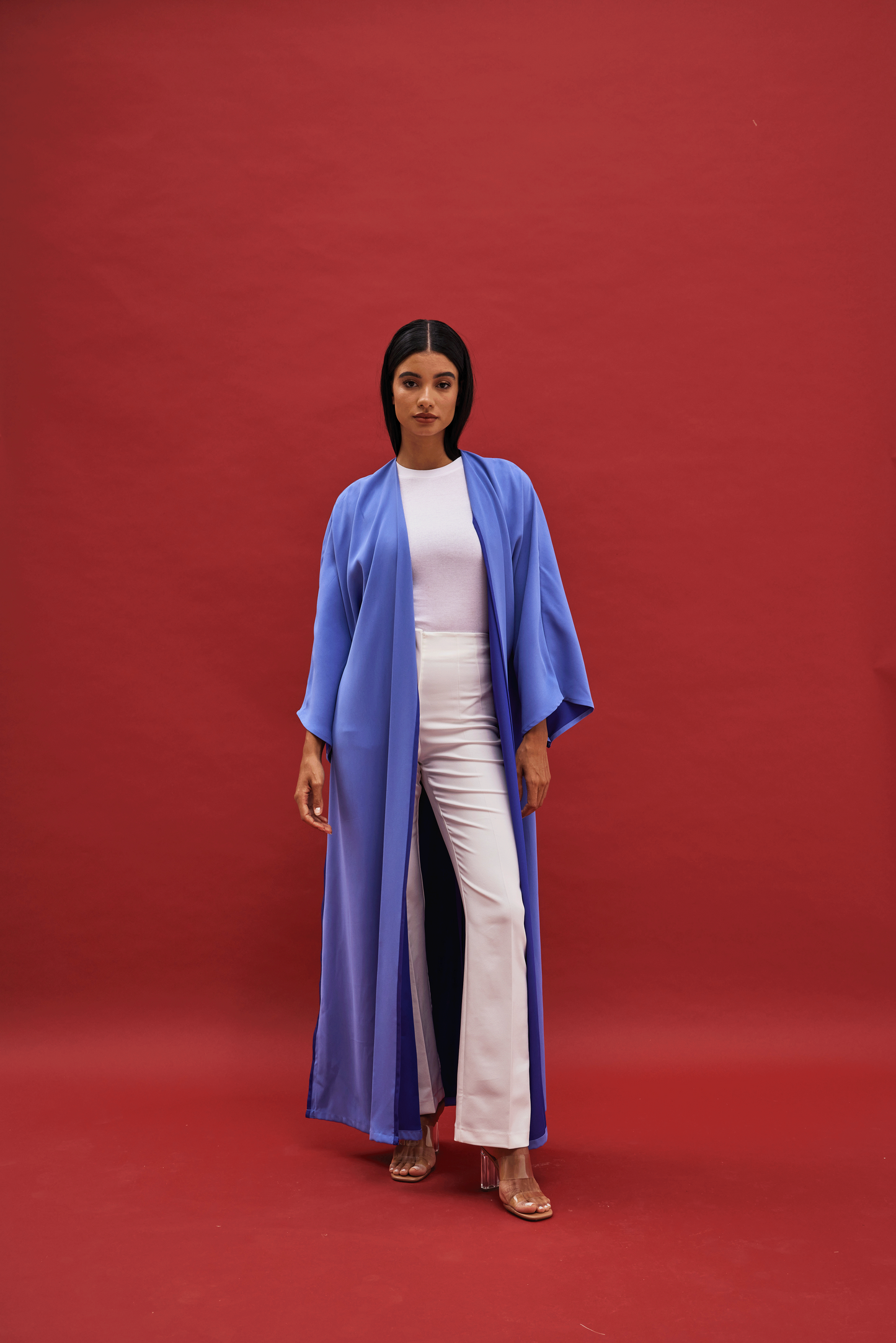 LIVID BLUE CREPE ABAYA