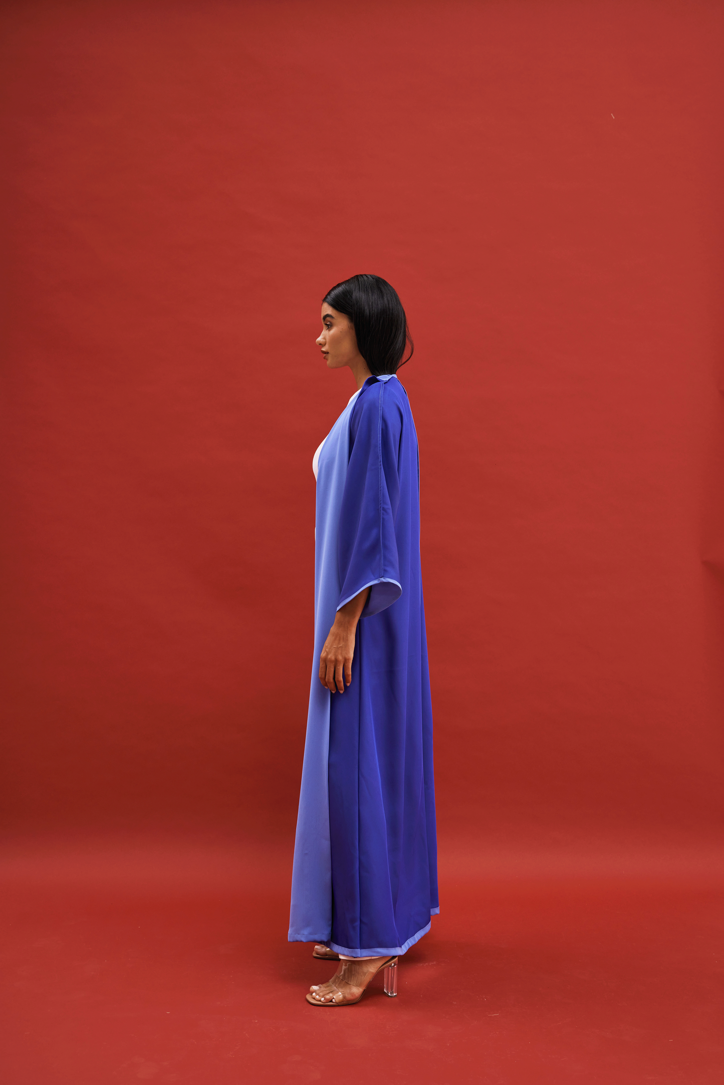 LIVID BLUE CREPE ABAYA