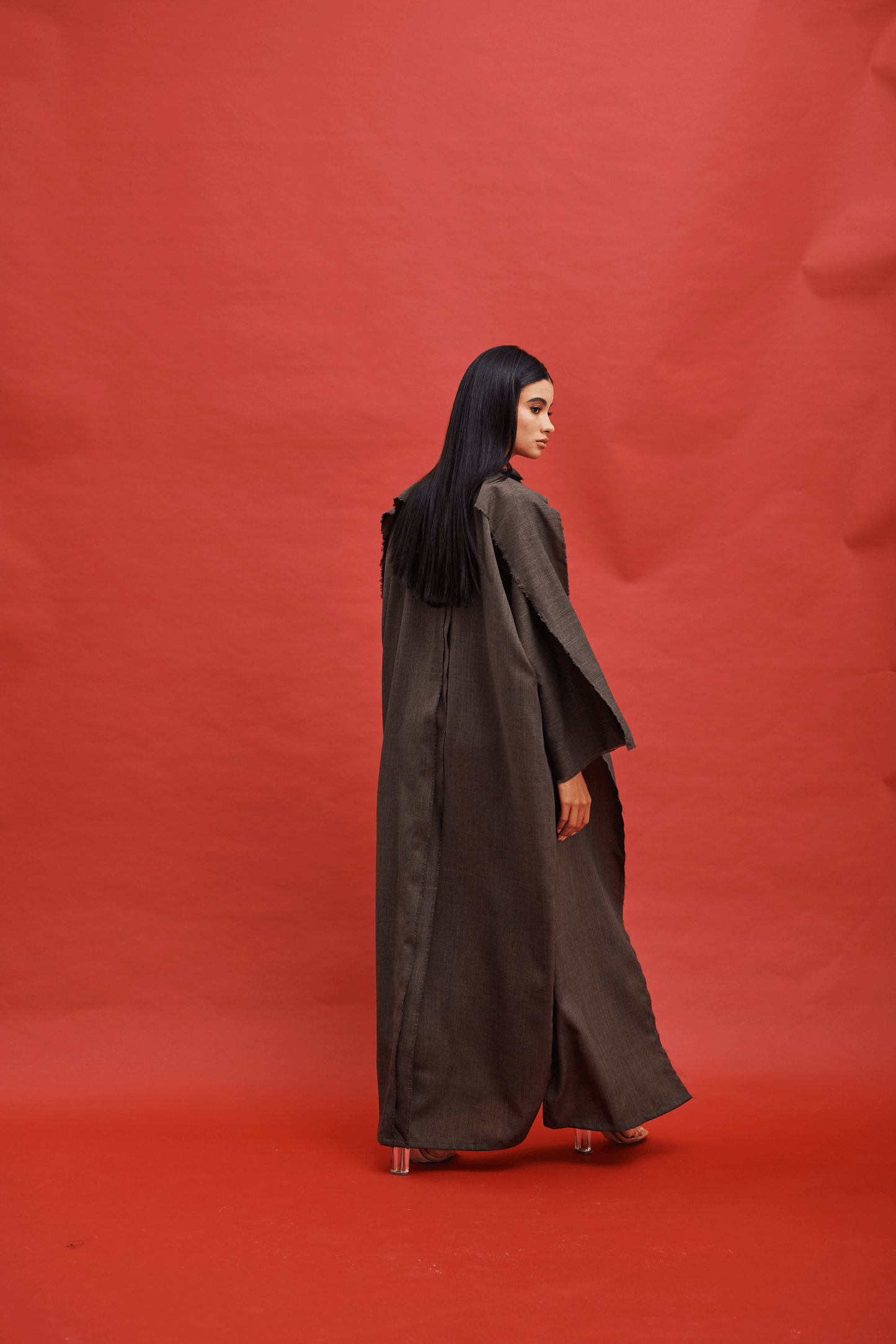 DARK GREEN OVERLAP ABAYA