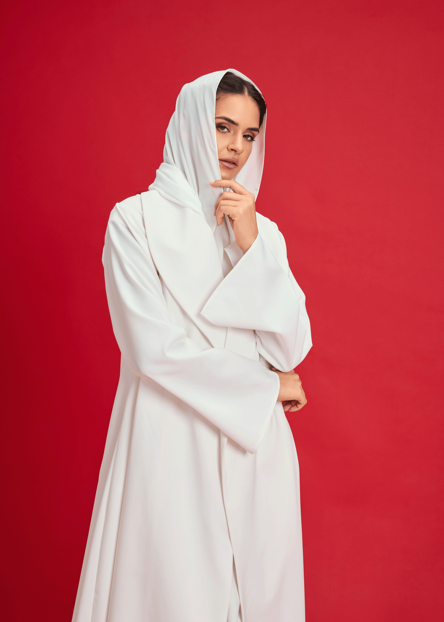 OFF WHITE LIGHT CREPE OVERLAP STYLE