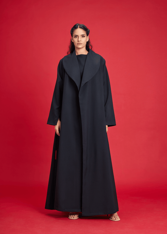 BLACK LIGHT CREPE OVERLAP STYLE