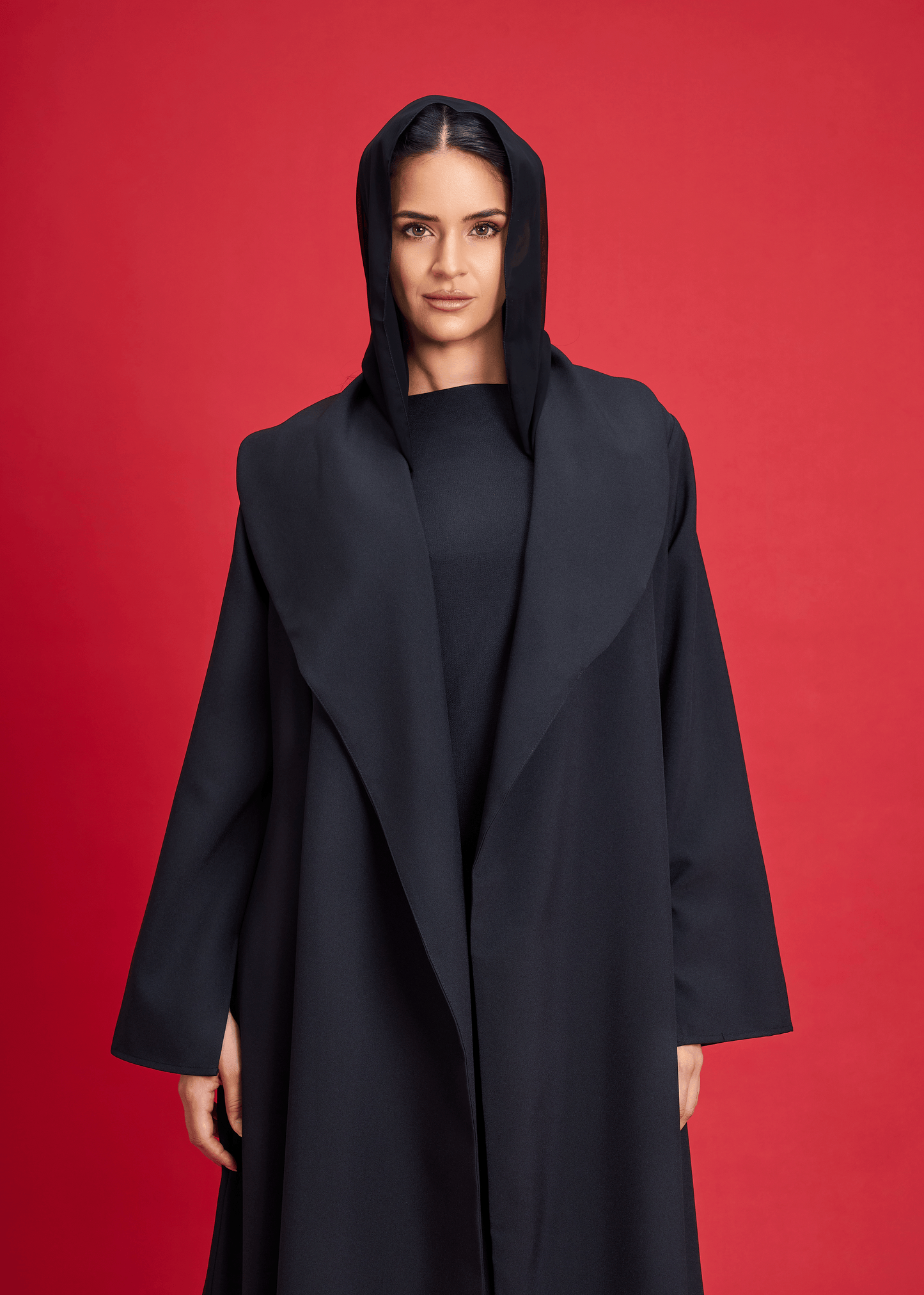 BLACK LIGHT CREPE OVERLAP STYLE