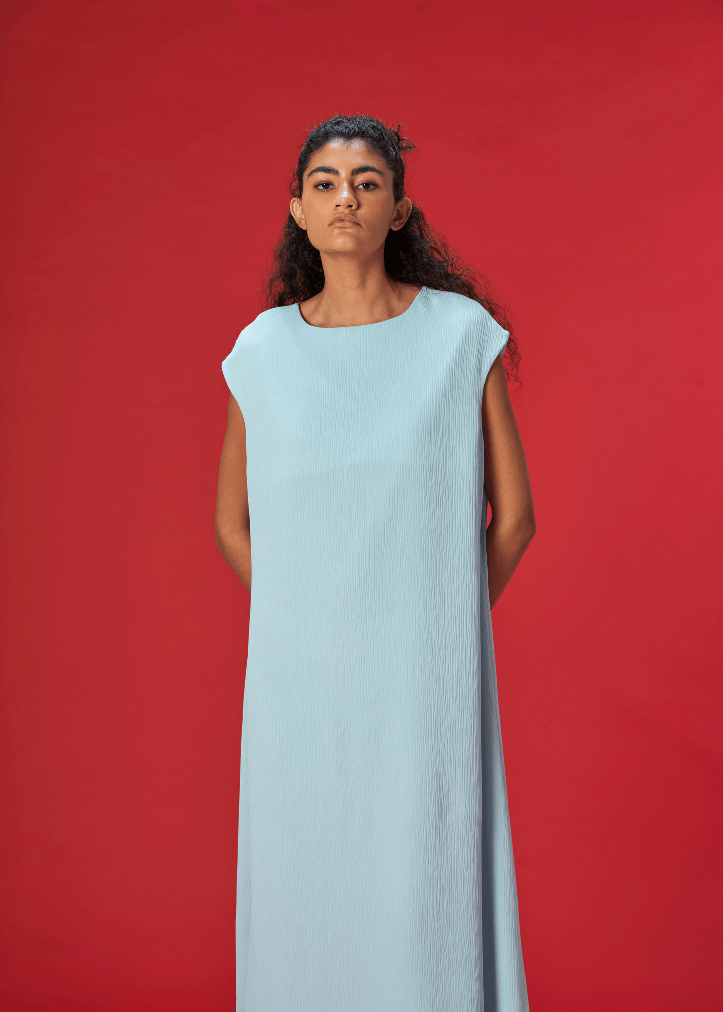 LIGHT BLUE WRINKLE COTTON INNER