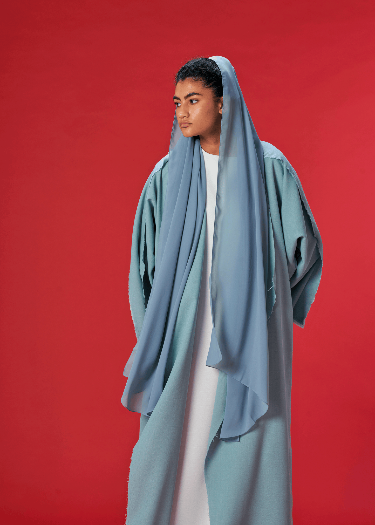 LIGHT BLUE KLOAKS SIGNATURE ABAYA